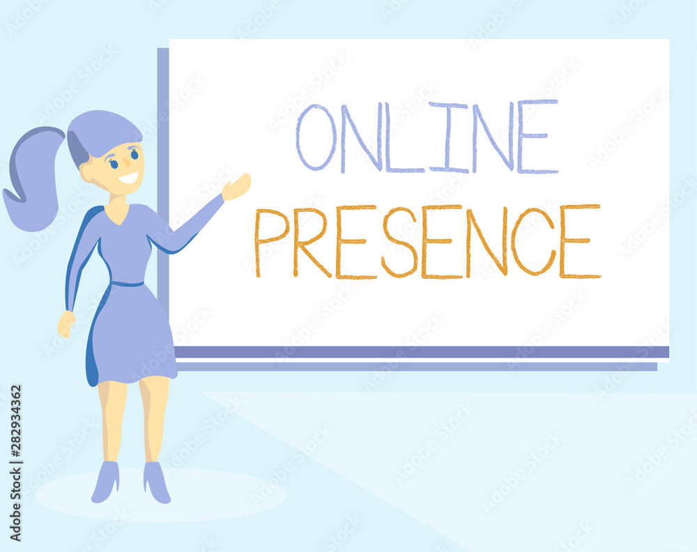 Word writing text Online Presence. Business concept for existence of someone that can be found via an online search. Word writing text Online Presence. Business concept for existence of someone that can be found via an online search.