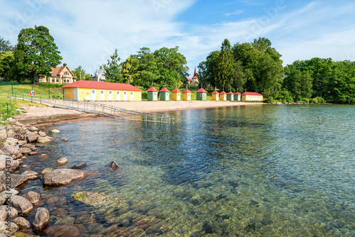 Summer landscape with Hjo beach photo