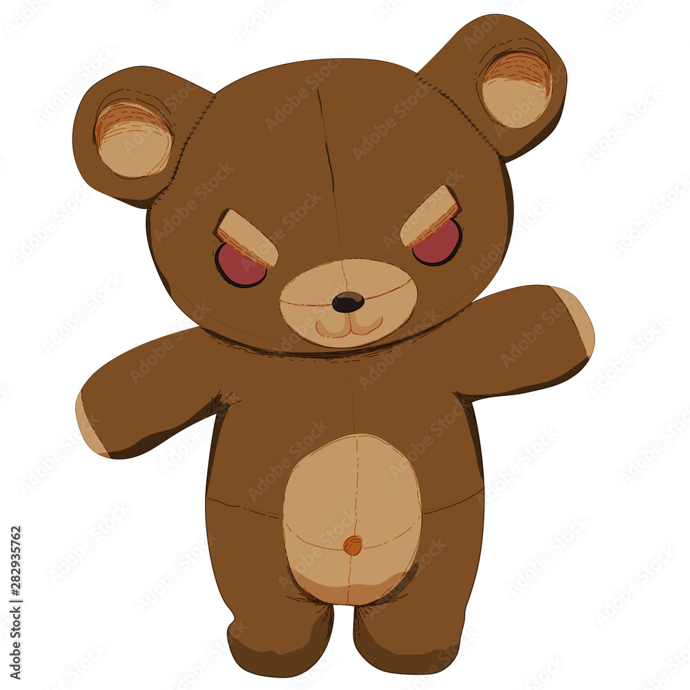 Evil Teddy bear vector art Evil Teddy bear vector art