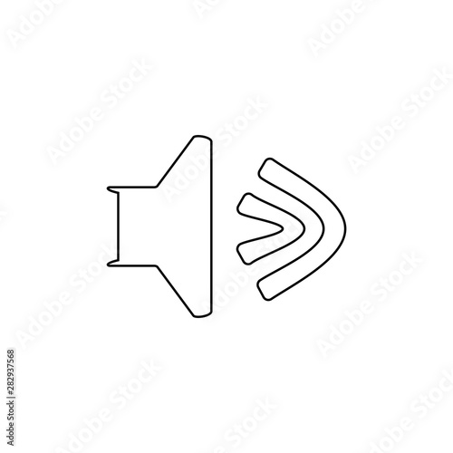 Volume icon. Media player symbol