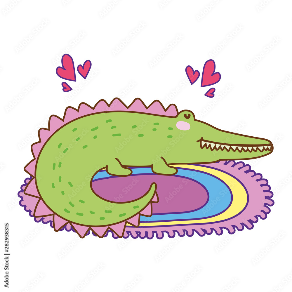 Isolated crocodile cartoon vector design vector illustration Isolated crocodile cartoon vector design vector illustration