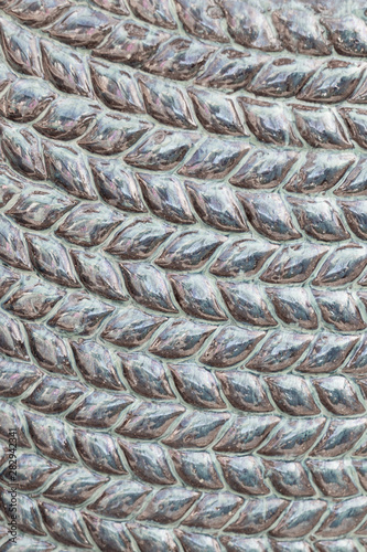 Braided design texture close up