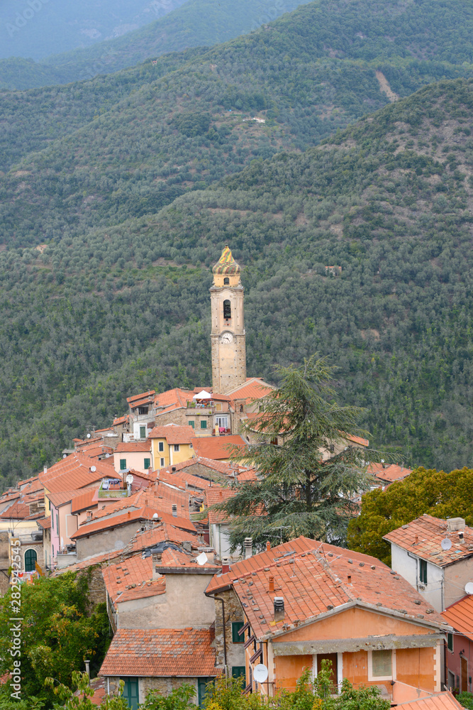 small town of San Romolo in the Ligurian alps near Sanremo
