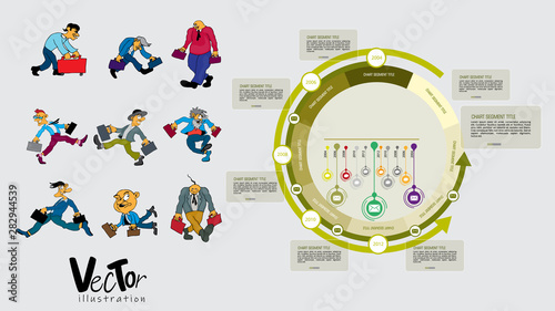 Infographic vector elements for business illustration