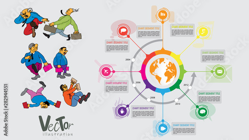 Infographic vector elements for business illustration