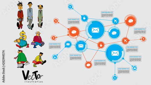 Infographic vector elements for business illustration