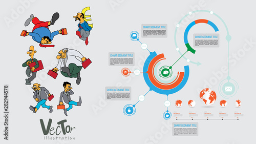 Infographic vector elements for business illustration