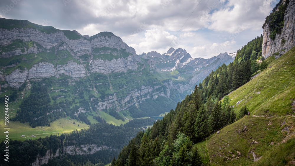 Amazing landscape and nature in the Swiss Alps at Alpstein Switzerland Amazing landscape and nature in the Swiss Alps at Alpstein Switzerland