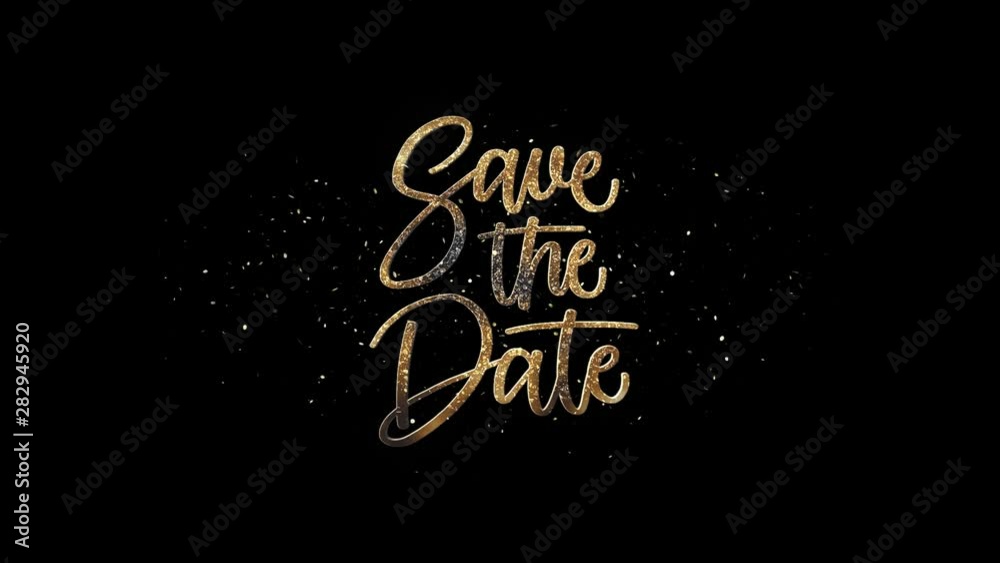 Save The Date Text + Alpha Channel