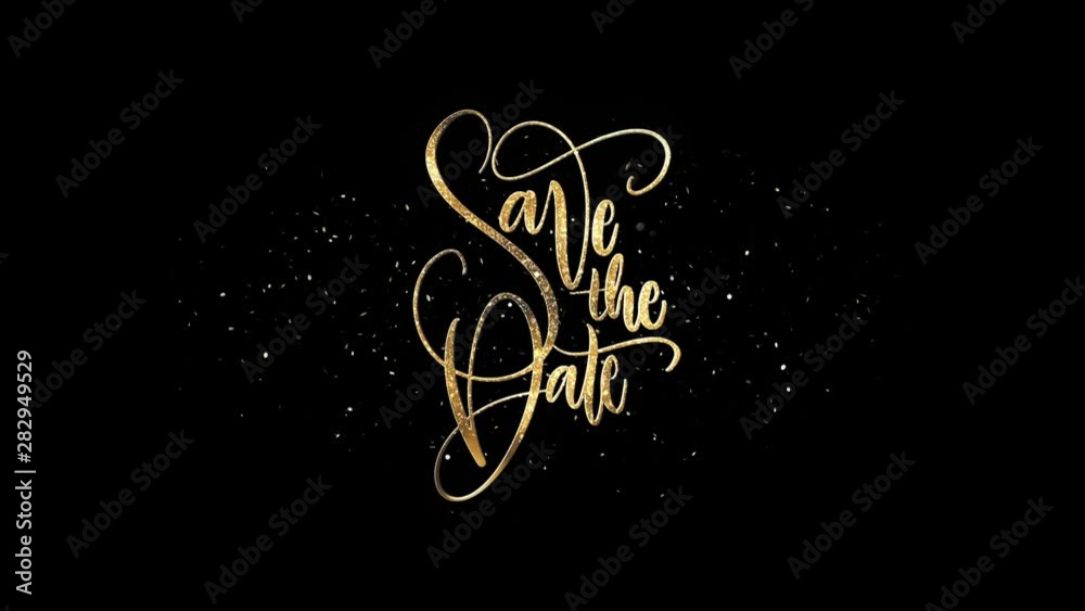 Save The Date Text + Alpha Channel