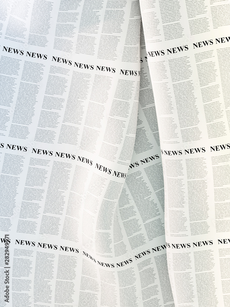 Obraz premium Abstract newspaper background, original 3d rendering