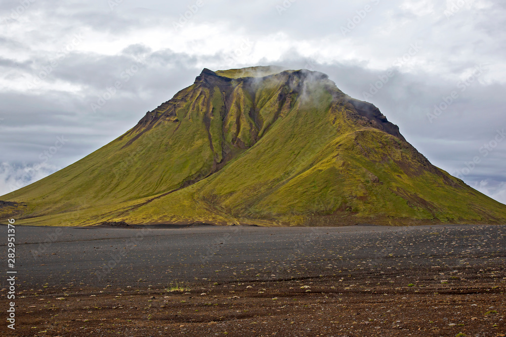 Beautiful and majestic mount Hattfell in Iceland