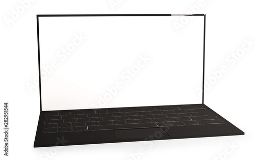 computer isolated on white ...