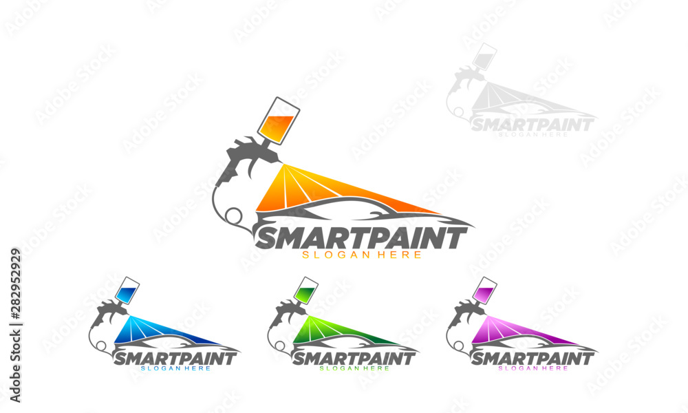 Smartpaint a car set template logo Smartpaint a car set template logo