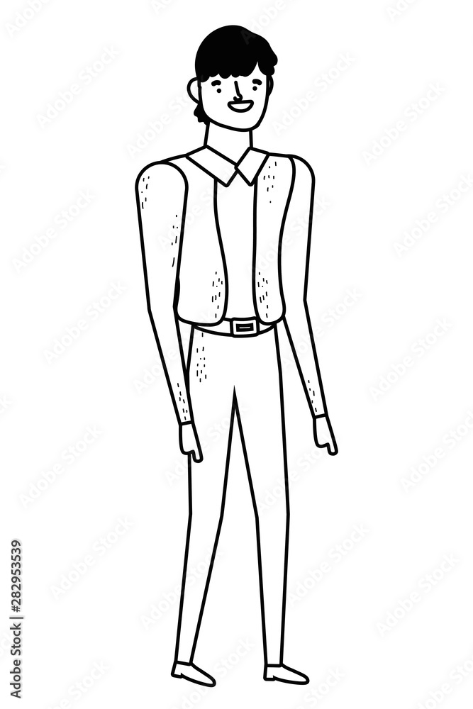 Isolated avatar man vector design Isolated avatar man vector design