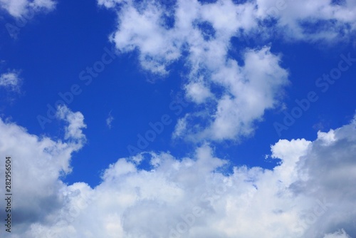 white cloud on blue day sky