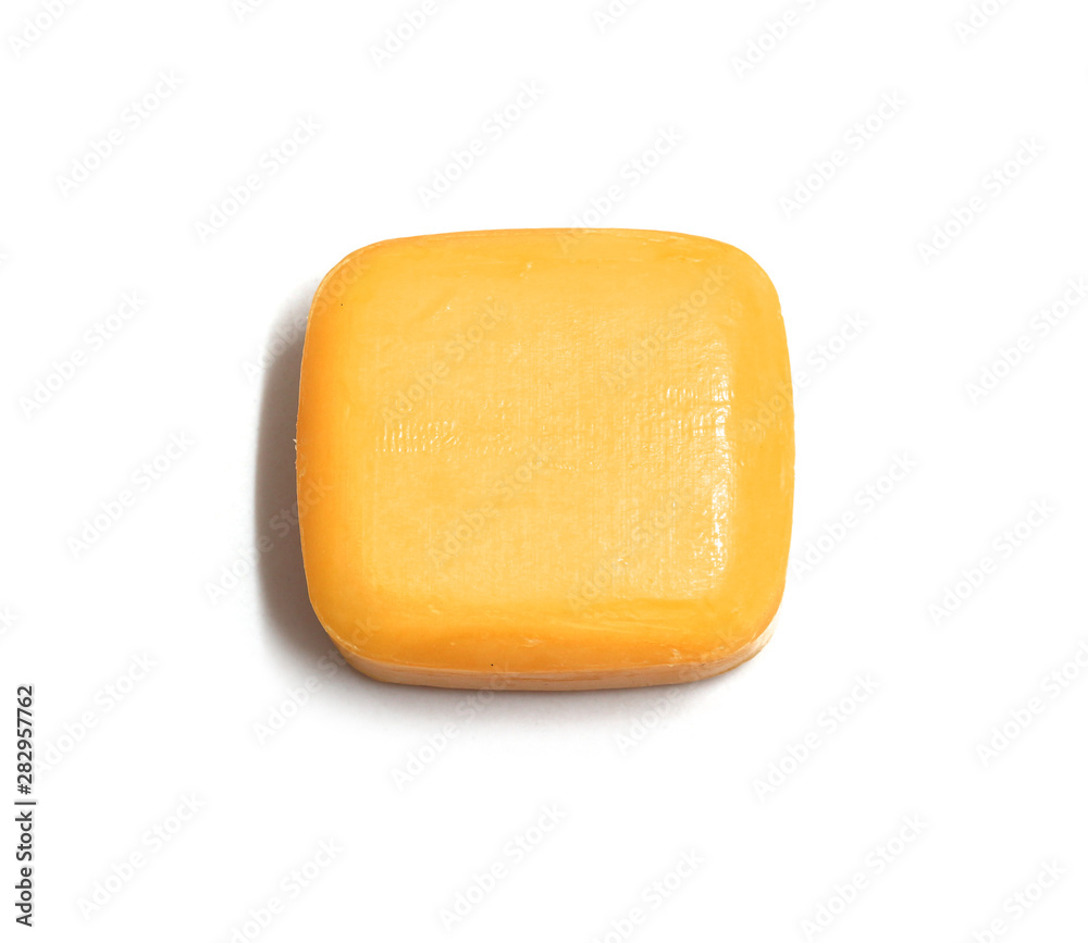 handmade natural honey soaps on white background handmade natural honey soaps on white background
