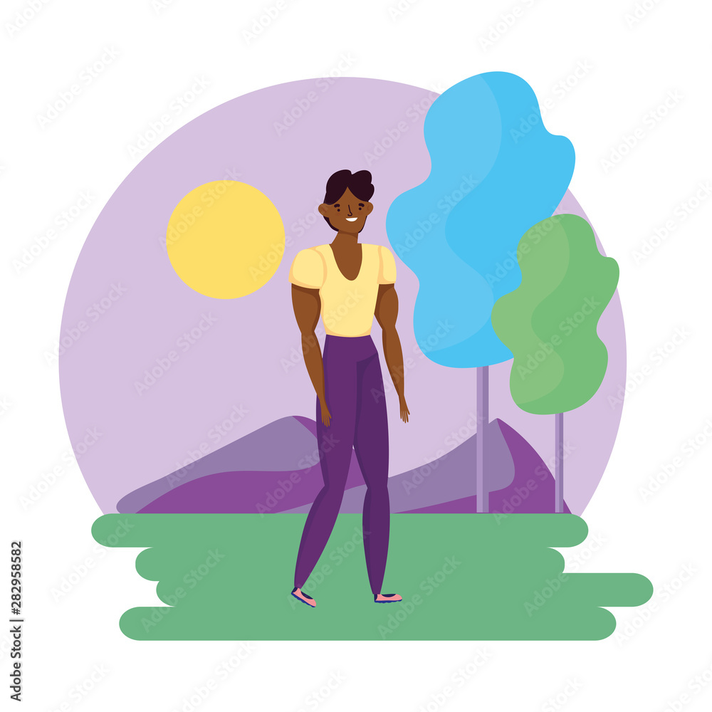 Isolated avatar man vector design