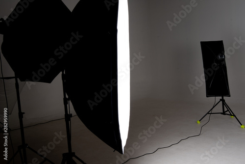 Studio lights used for photography