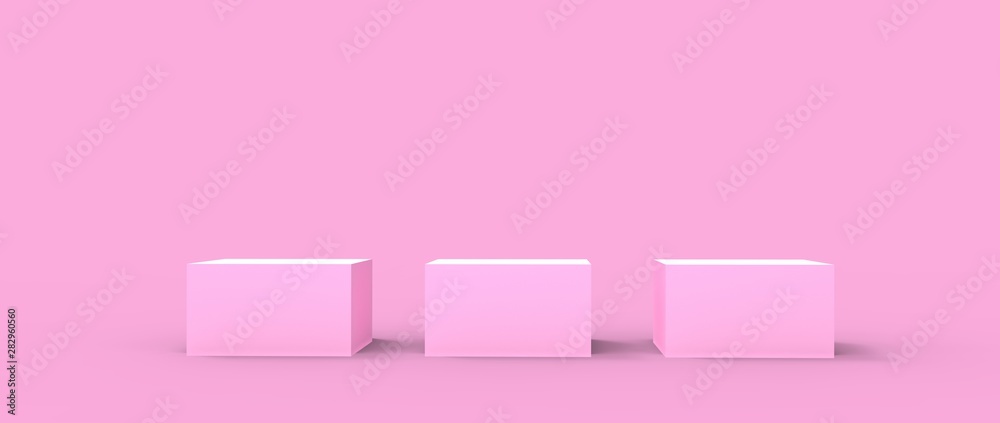Render tridimensional de podio con diferentes niveles para presentación de producto con diferentes materiales coloridos y texturas. Ilustración 3d Render tridimensional de podio con diferentes niveles para presentación de producto con diferentes materiales coloridos y texturas. Ilustración 3d