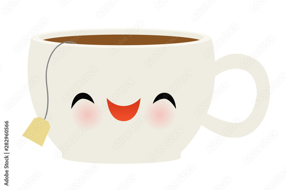 Cute smiling cup of tea Cute smiling cup of tea