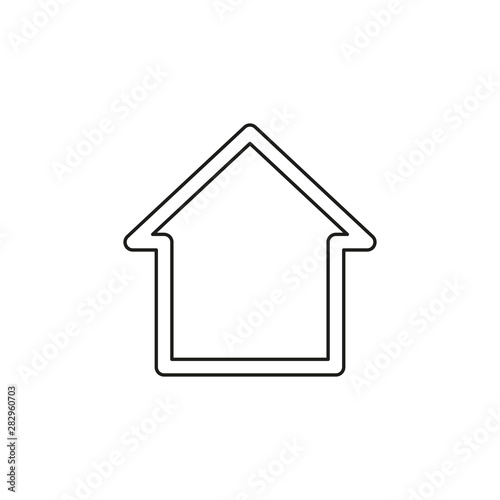 home icon, vector real estate house