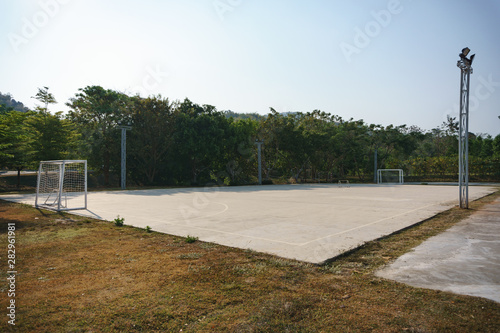 Fototapeta Naklejka Na Ścianę i Meble -  Futsal or small soccer, football court.