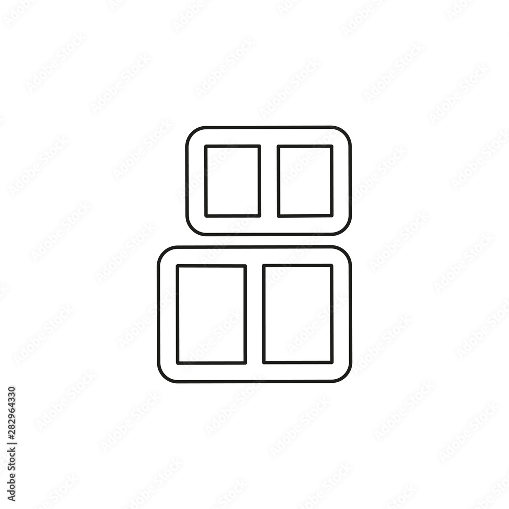 Box Baggage, luggage container line icon Box Baggage, luggage container line icon
