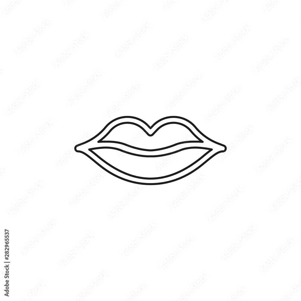 vector lips illustration - kiss icon, red lipstick vector lips illustration - kiss icon, red lipstick