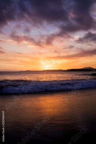 wonderful sunset at the beach - TENERIFE  © christian buehner