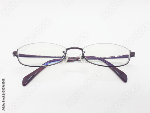 Elegant Luxury Stylish Black Reading Eye Glasses in White Isolated Background