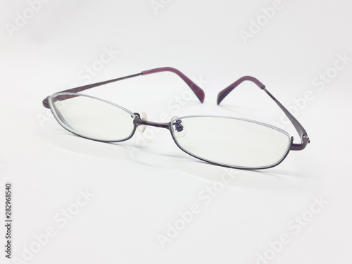 Elegant Luxury Stylish Black Reading Eye Glasses in White Isolated Background