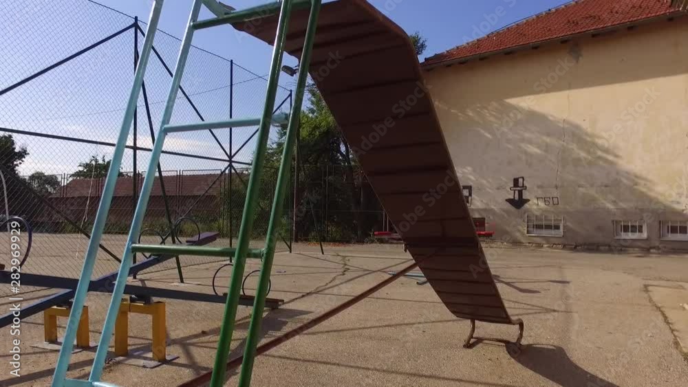 Empty slide for kids in the park Empty slide for kids in the park
