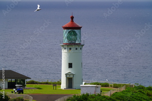 Kīlauea Lighthouse is located on Kīlauea Point on the island of Kauaʻi, Hawaiʻi in the Kīlauea Point National Wildlife Refuge