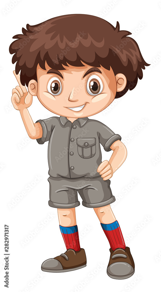 Cute happy smiling child isolated on white background Cute happy smiling child isolated on white background