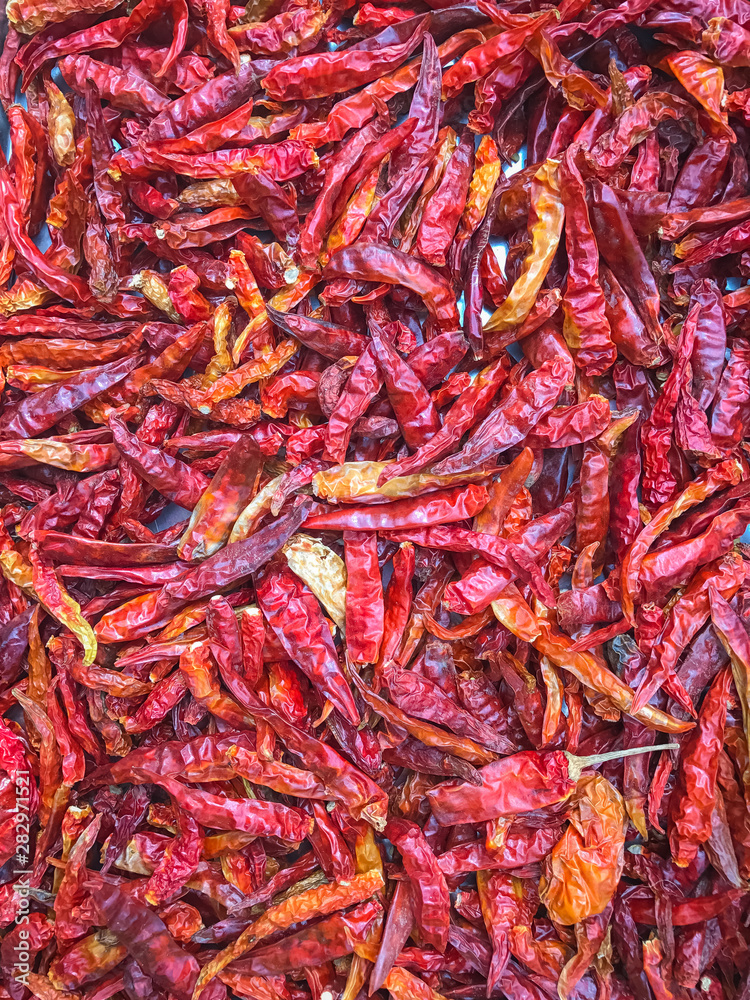 Fototapeta premium Dry red chili pepper