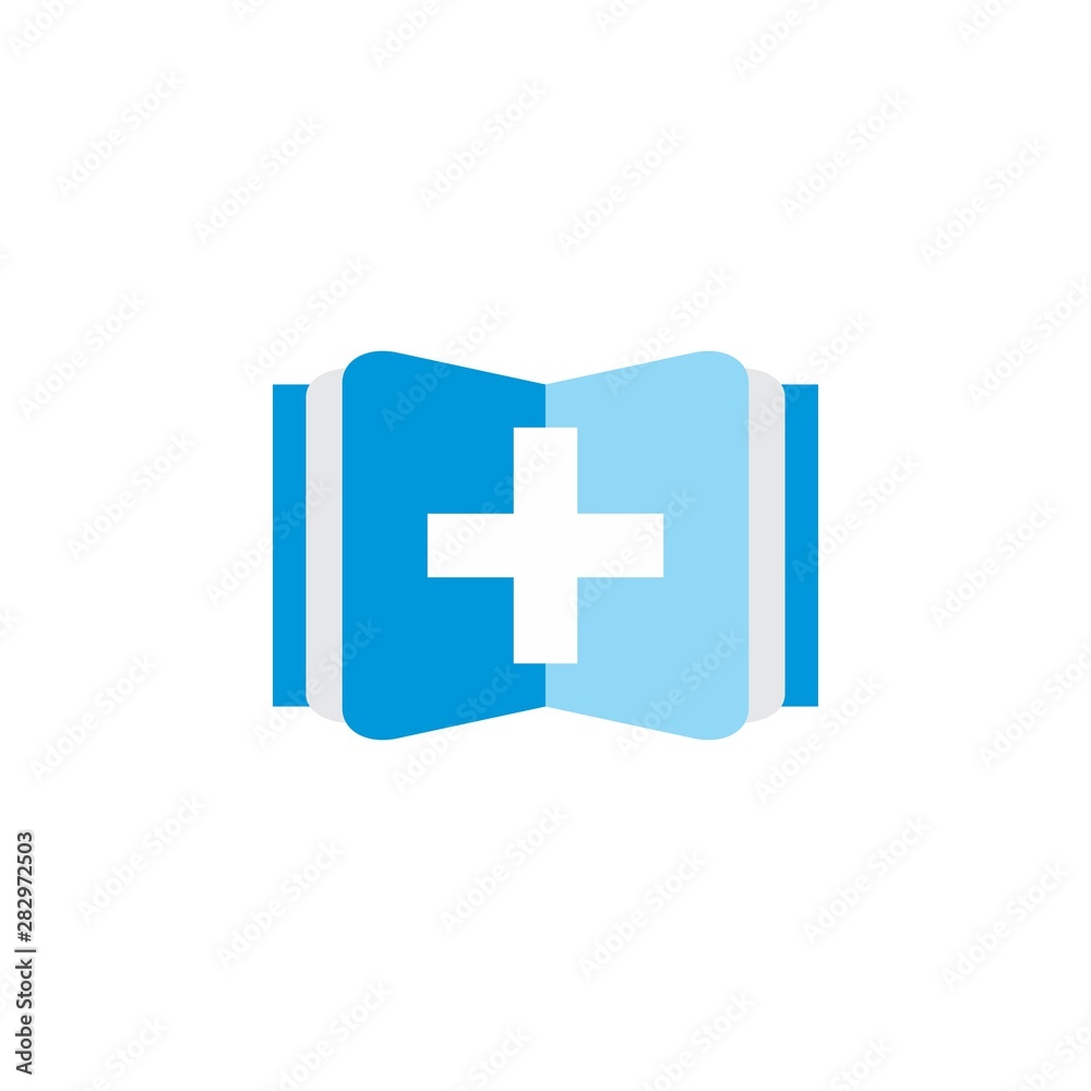 Medical Book 3D logo design vector Medical Book 3D logo design vector