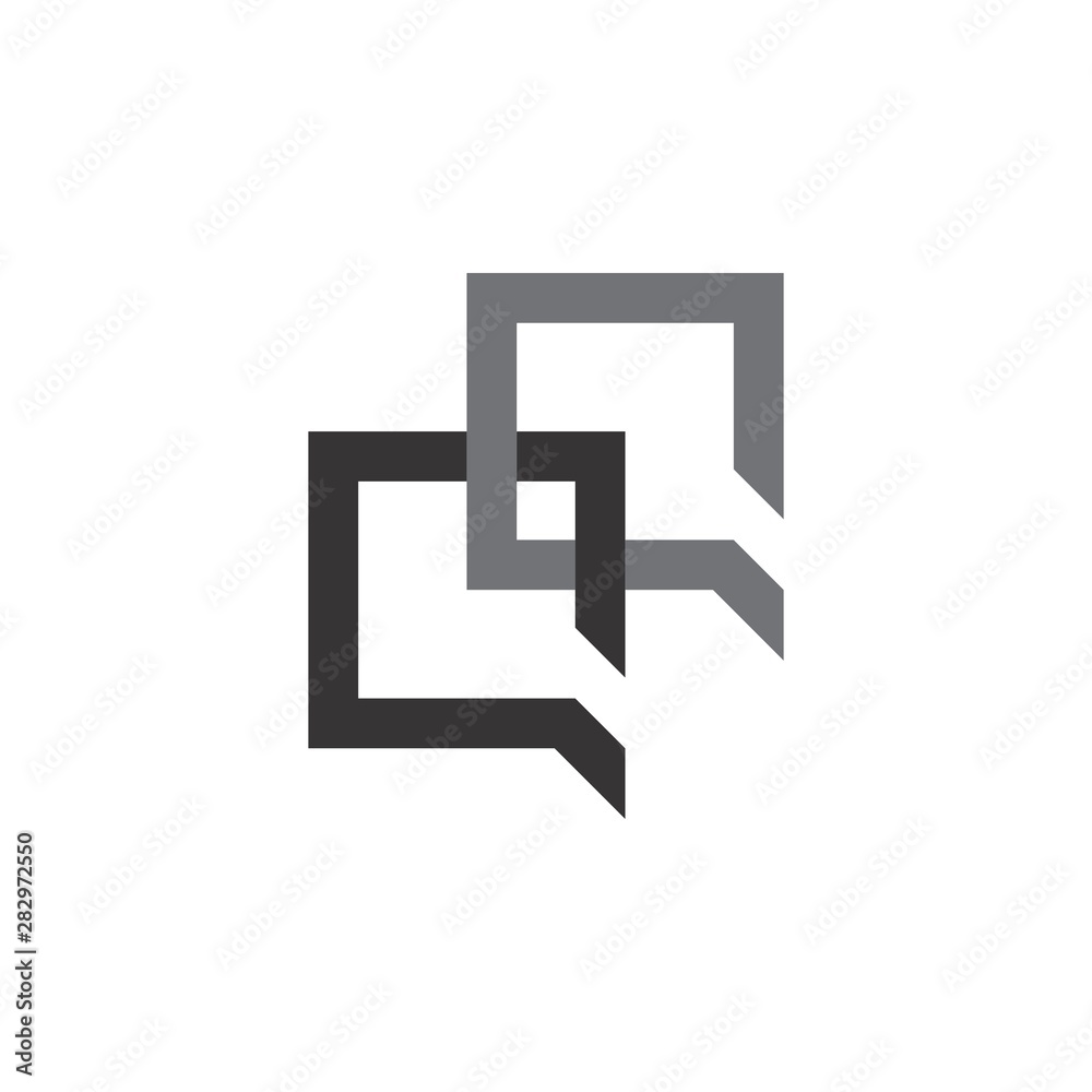 Letter QQ logo design vector Letter QQ logo design vector