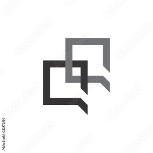 Letter QQ logo design vector