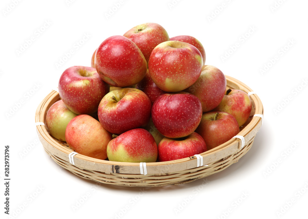 Red apples isolated on white background Red apples isolated on white background