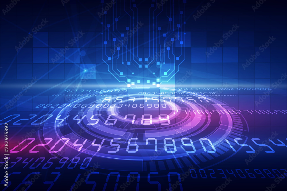 vector digital futuristic technology concept, abstract background illustration vector digital futuristic technology concept, abstract background illustration