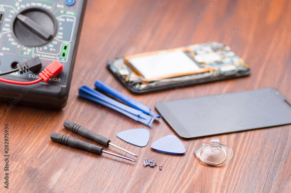 Cell phone repair. Smartphone parts and tools for recovery Cell phone repair. Smartphone parts and tools for recovery