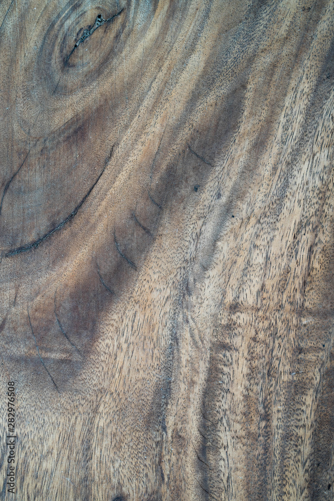 Naklejka premium Dark wood texture background surface with old natural pattern