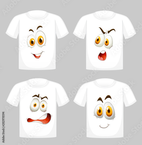 T-shirt design with graphic in front