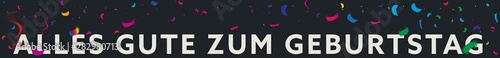 weites Panorama farbenfroh Alles Gute zum Geburtstag