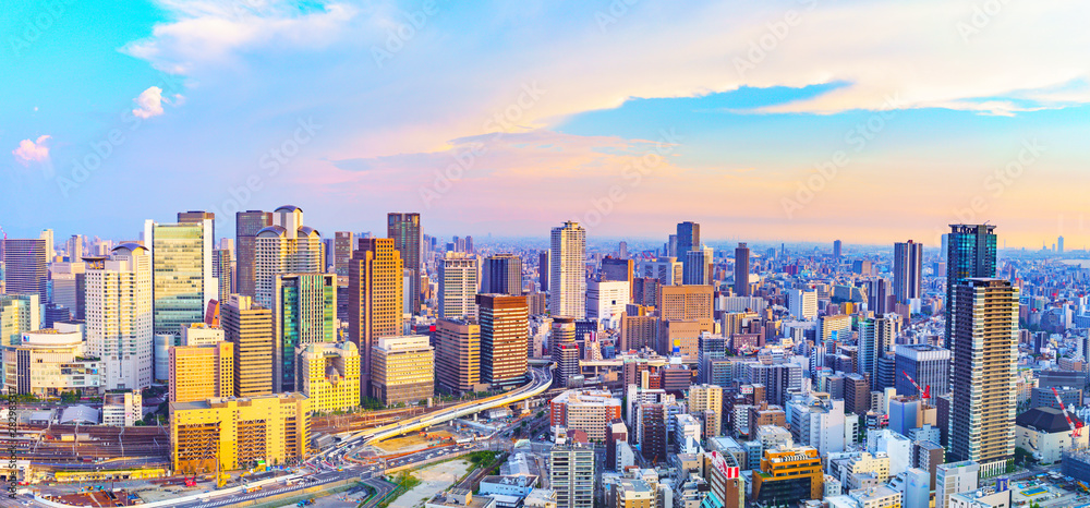 Fototapeta premium 大阪・都市風景