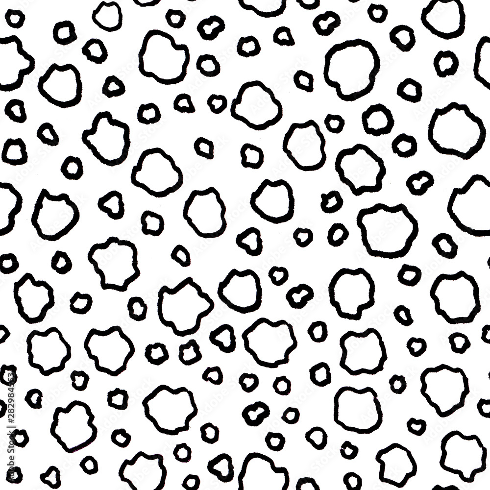 Fototapeta premium Watercolor abstract pattern with snowbals. Hand painting Watercolor. Seamless pattern for fabric, paper and other printing and web projects.