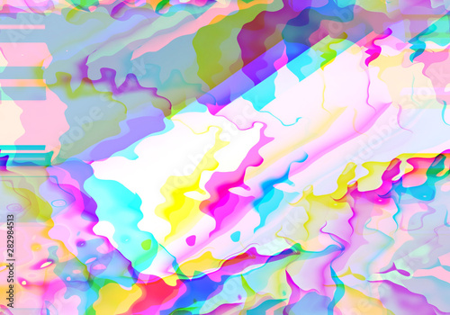 Abstract background with vibratn colorful ripple with color shift