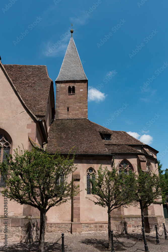 historical church in Wissembourg, France
