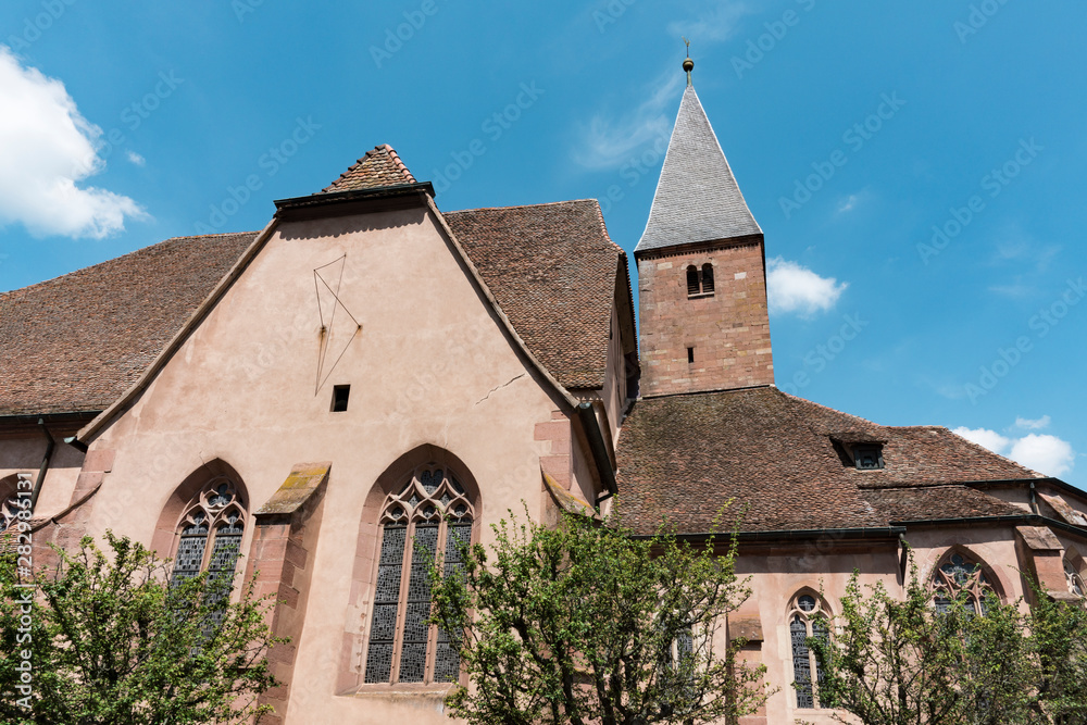historical church in Wissembourg, France